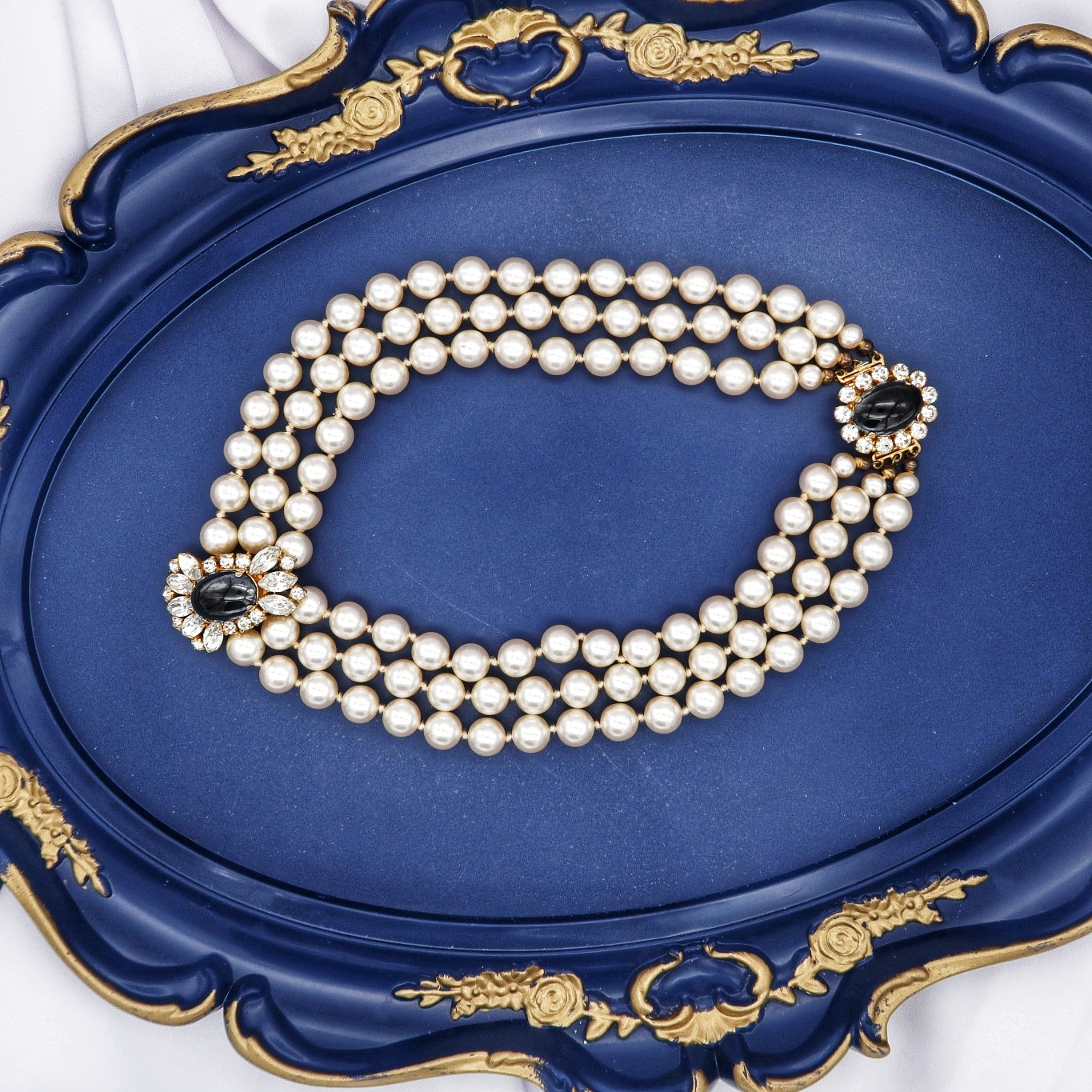 site void cordless Colier vintage perle . ID 2176 – A Vintage Treasure